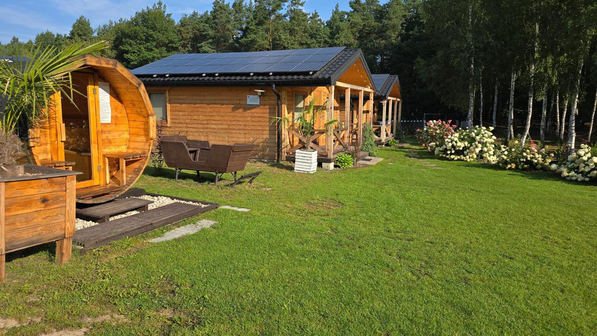 Vip Village Las Woda Rower - Podgrzewany Basen, Balia, Sauna Miedzierza Exterior photo